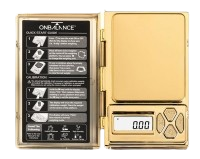 On Balance SH-100 Shine Chrome finish "Gold" 100g Digitalwaage