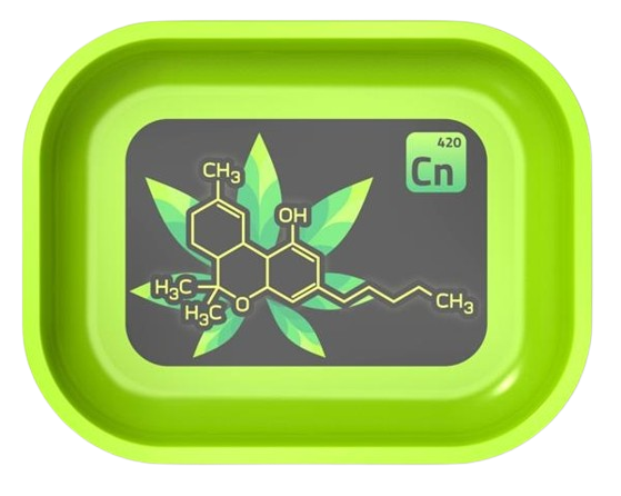 Dreh-Tablett - Rolling Tray MINI "Molecule"