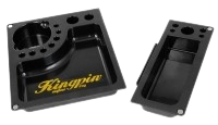 "Kingpin Mafioso Tray" Dreh-Tablett - Rolling Tray schwarz 3-teilig