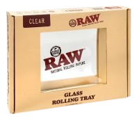Drehtablett aus Glas "RAW" - Mini