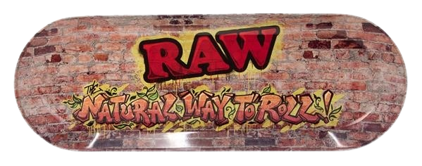 RAW Dreh-Tablett - Rolling Tray "RAW Skate Deck Grafitti 3"