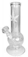 Glass pipes Glass Vase Bong Glass Water Pipes "Sand Leaf", ca. 21cm