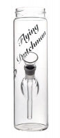 Glass Pfeife water pipe vase, Flying Dutchman, 22cm