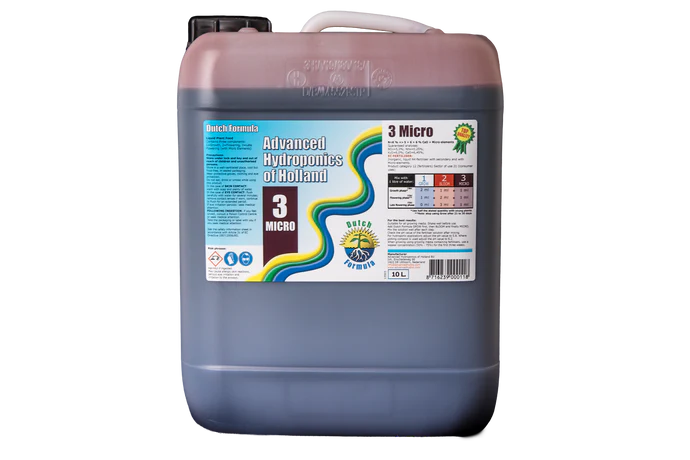 Dünger von Advanced Hydroponics - Dutch Formula - Micro3 - 0,5L/1L/5L/10L