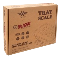 RAW x MyWeigh Tray Scale 1000g Digitalwaage mit Drehtablett