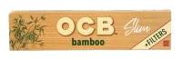 OCB Bamboo King Size Slim + Tips - 118x44mm - 32 Blatt und 32 Tips