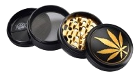 Champ High Aluminium Grinder/Pollinator "GOLDEN LEAF"