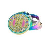 Metall Grinder/Pollinator "ICY Rainbow Embossed - Amsterdam"