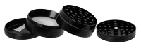 CNC Aluminium Mühle/Grinder "Glow in the Dark - Leaf"