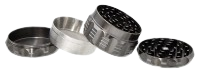 Metall Mühle/Grinder "Grip" 4teilig, 6,3cm