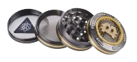 Aluminium Grinder/Pollinator "Bling Bling - BITCOIN"