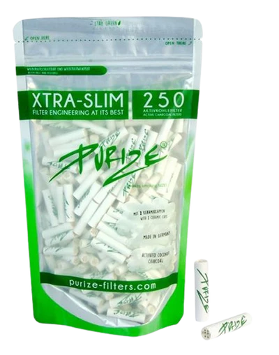 PURIZE Aktivkohlefilter, XTRA Slim , ø 5,9mm, 250er Packung