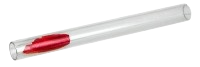Ziehrohr Glas Tube "Love Roses" - 100mm Länge