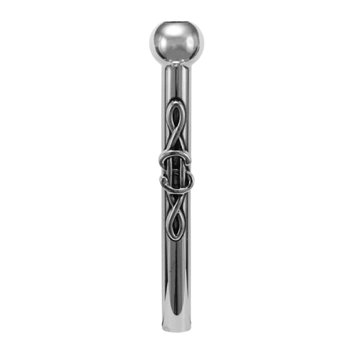 Ziehrohr aus Edelstahl, silber, $ Dollar - 60mm