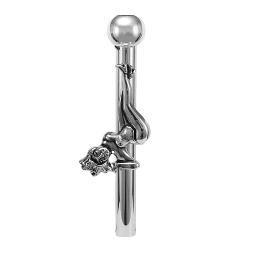 Ziehrohr aus Edelstahl, silber, Pole Dancer Girl