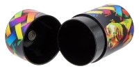 Kunststoff Vakuum Aufbewahrungsdose / Plastic Sealed Cans "Rastaman Patterns"