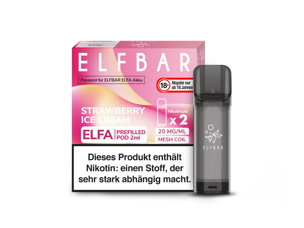 ELFBAR ELFA Pod Strawberry Ice Cream 2er Pack 20mg/ml