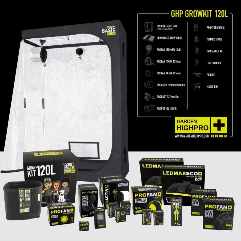 GHP - Growbox PROBOX BASIC | LED 150W | 120x60x180cm + OCB Bundle
