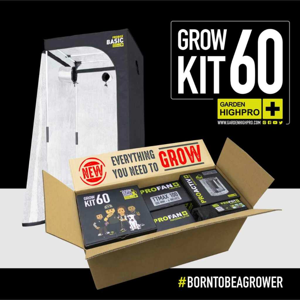 GHP Growbox ECO Komplettset S | LED 60W | 60x60x160cm + OCB Bundle